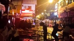 广州爆发激烈警民冲突后，当局突然宣布一半市区解封 