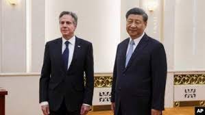 中国表示欢迎布林肯国务卿在美中关系紧张之际再访中国